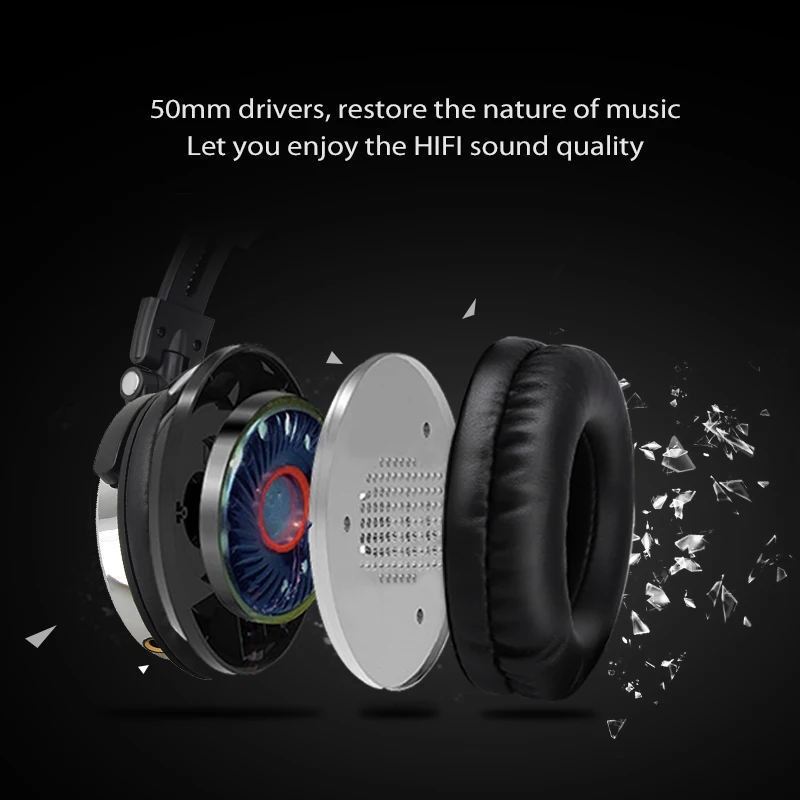 Oneodio Over Ear Headphones Hifi Studio DJ Headphone Wired Monitor Music Gaming Headset Earphone For Phone Computer PC With Mic - immagine 2